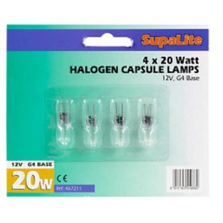 

SupaLite Halogen Capsule Lamps (Pack of 4)