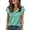 X-59Mint Green, variant on YMNXA Womens T Shirts Short Sleeve V Neck Polka Dot Print Slim Fit Fashion Soft Breathable Tee Top For Casual Daily Wear,Black,XXL