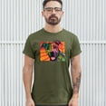 thumbnail image 3 of Tee Hunt Colorful Pitbull T-Shirt Andy Maxx Dog Lover Pet Owner Adopt Men's Tee, Military Green, X-Large, 3 of 5