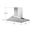 thumbnail image 4 of Ancona Noturna IR36 36 Pouces Hotte Island Range en Acier Inoxydable avec Fonction Veilleuse, 4 of 4