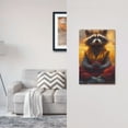thumbnail image 5 of Fotbe Sunset Flower Meditating Raccoon Print Duplex Receptacle Wall Plate, 1-Gang 5.0" x3.0" Wall Outlet Covers, Dual Outlet Faceplates Covers, Color-matched Screws Included-Style V, 5 of 6