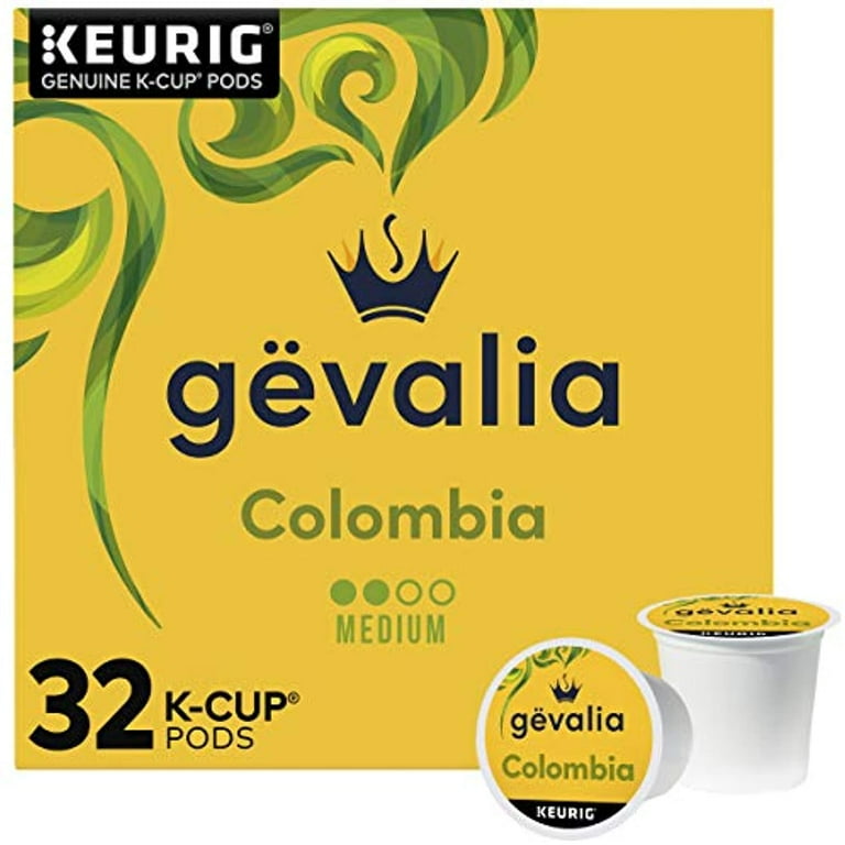Gevalia Colombia Medium Roast K Cup Coffee Pods 32 Ct Box Walmart