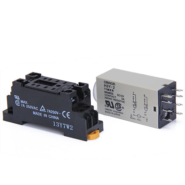 OMRON H5CX-A-N AC100-240 Timer Relay,9999 hr.,13 Pin,5A,SPDT,120V 
