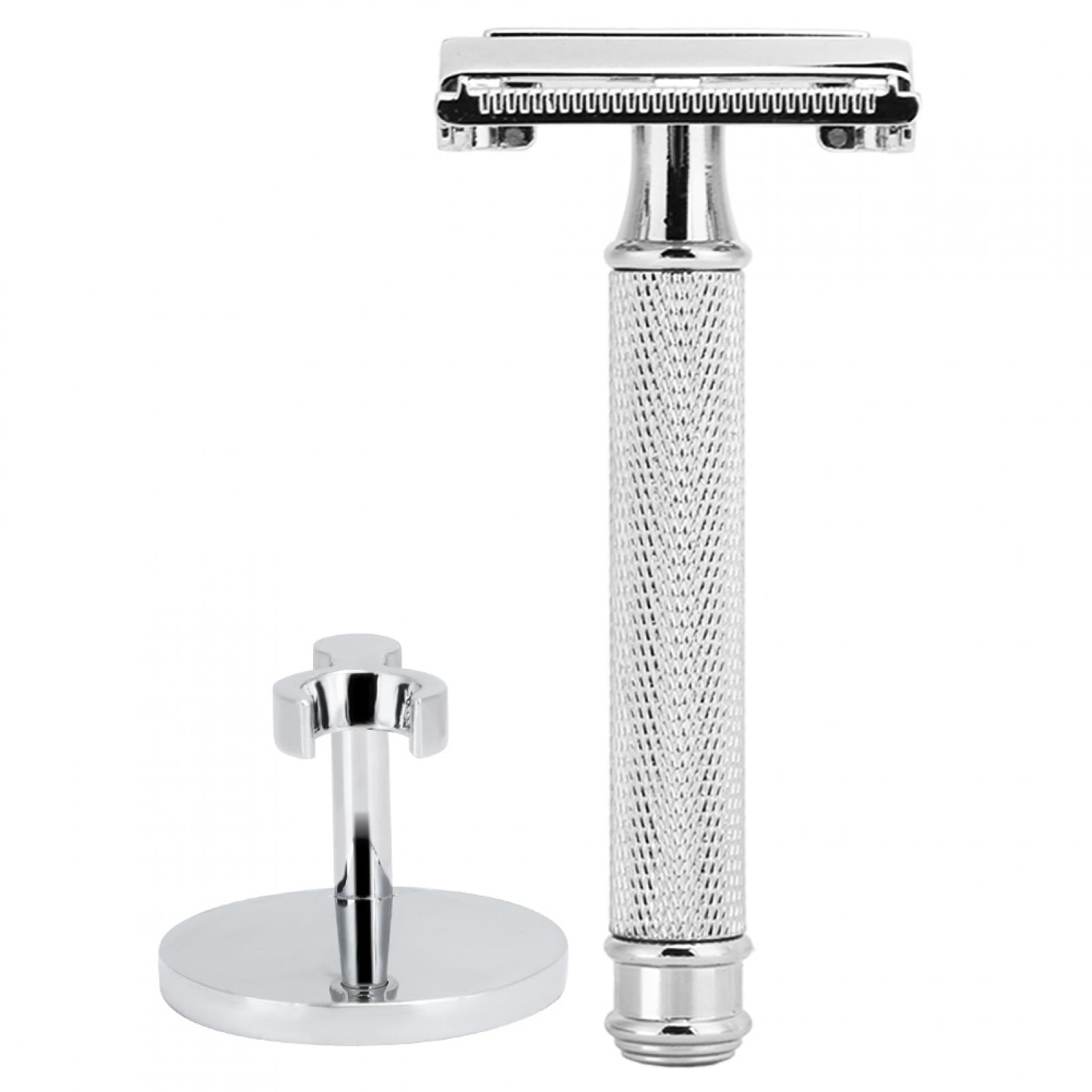 Men Double Sided Manual Shaver Portable Hair Removal Beard Shaver Face Grooming Tool