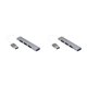 thumbnail image 3 of Adaptador de computadora Cateissary USB Hub Splitter de alta velocidad 4 puertos Type3 Plata, 3 of 6