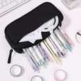 thumbnail image 5 of Large Capacity Pencil Case, Portable Compact Zipper Pen Pouch – Stationery Organizer for Sc+hool Office, 5 of 8