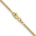 thumbnail image 3 of 14K Yellow Gold 1.5mm Semi-Solid Round Box Chain (22 X 1.5) Made In South Africa bc140-22, 3 of 5