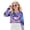 Axolotl Cloud Moon Star, variant on Highland Cattle Butterfly Flower Print Girls' Sweatshirt Pullover Crop Tops for Teen Girls Long Sleeve Sweater, 7-8 Years