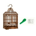 thumbnail image 3 of Jaula de lujo para pájaros para loros, jaula para periquitos grandes, jaula para pájaros para guacamayas, cacatúas, agapornis grises, pájaros pequeños estilo C, 3 of 8