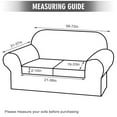 thumbnail image 3 of TOPCHANCES Modern Velvet Plush 3 Piece High Stretch Sofa Slipcover Sofa Cover Furniture Protector Form Fit Luxury Thick Velvet Sofa Cover for 2 Cushion Couch, Machine Washable, 3 of 8