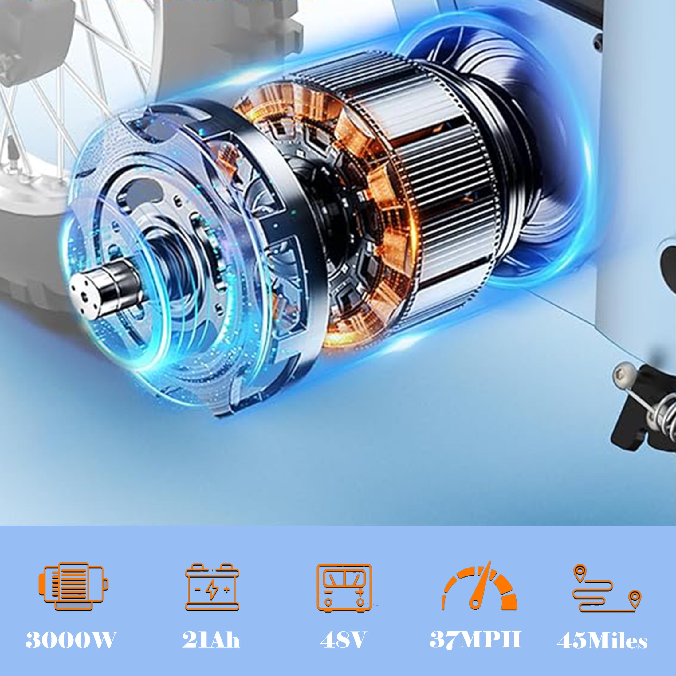 『新品未使用』ELECTRIC DRT ROAD GLACIER Tuttio Soleil01 GB Glacier Blue 3000W Electric Dirt Bike for Teens