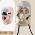 thumbnail image 3 of Gorros de invierno para hombres y mujeres, gorro frío con máscara facial completa, gorro de caza de invierno, gorro de aviador con gafas, 3 of 5