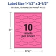 thumbnail image 6 of Avery Printable Wraparound Labels, Bright Pink, 1.5" x 3.5", 100ct, 6 of 11