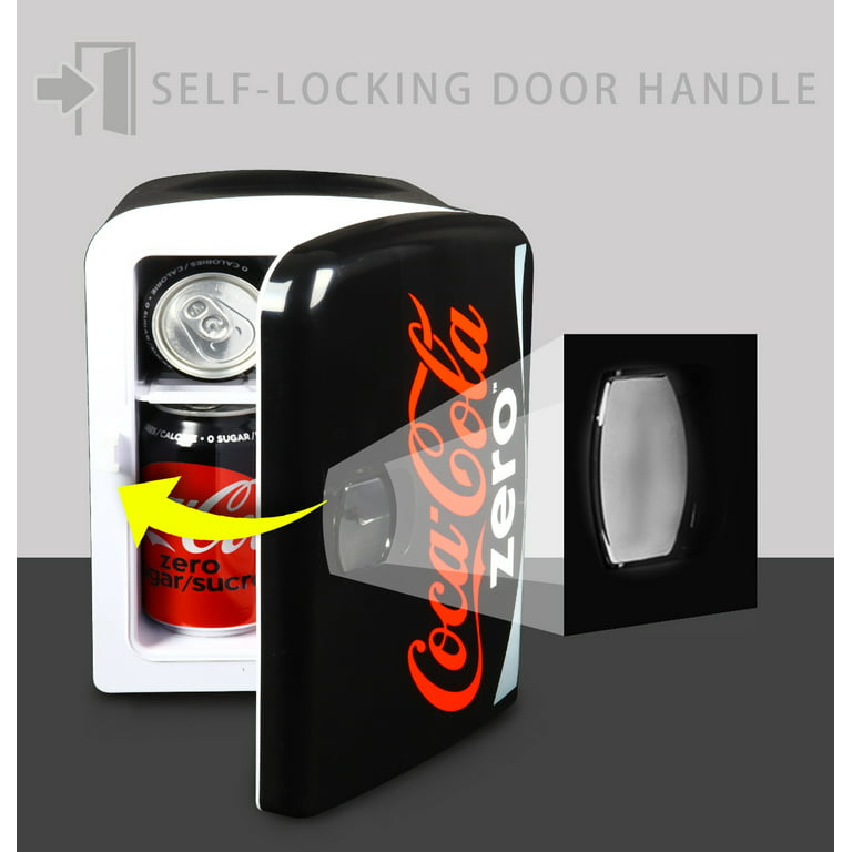 Coke Zero 6 Can Mini Fridge 4L Mini Electric Cooler Portable 12V Car  Cooler, Mini Refrigerador Para Bebidas, Black - AliExpress