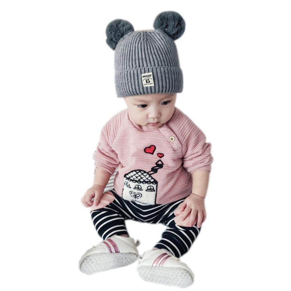Toddler Infant Kids Girl Boy Cute Baby Winter Warm Crochet Knit Hat Beanie Cap