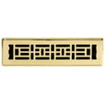 thumbnail image 6 of Decor Grates 2x12 Oriental Floor Register Vent Cover, Adjustable Airflow Control, Polished Brass (AJH212), 6 of 7