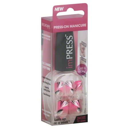 Kiss Products Impress Press-On Manicure, 24 ea
