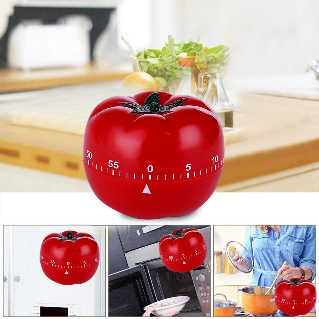 Mechanical Kitchen Countdown Timer Tomato Design 60 Minutes Reminder Alarm New Walmart Com