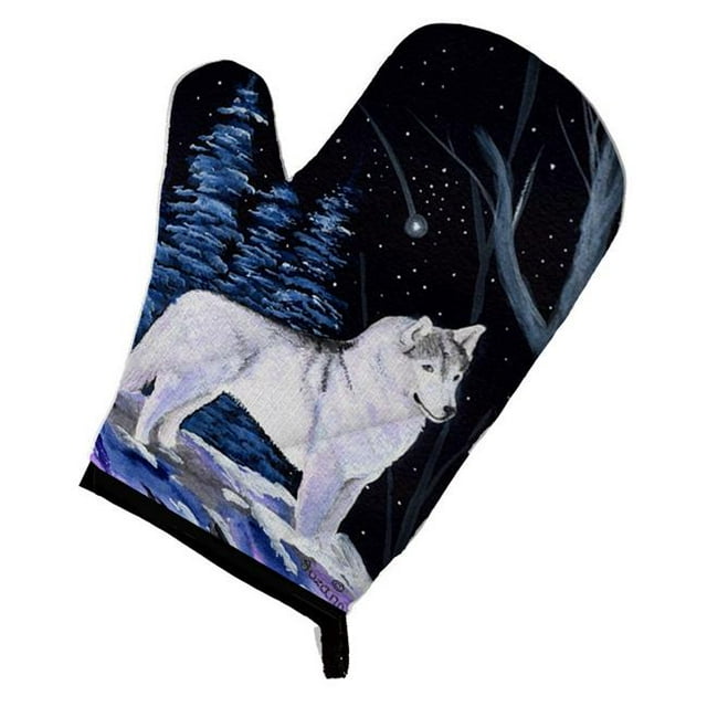 Carolines Treasures SS8400OVMT Nuit Étoilée Siberian Husky Four Mitaines