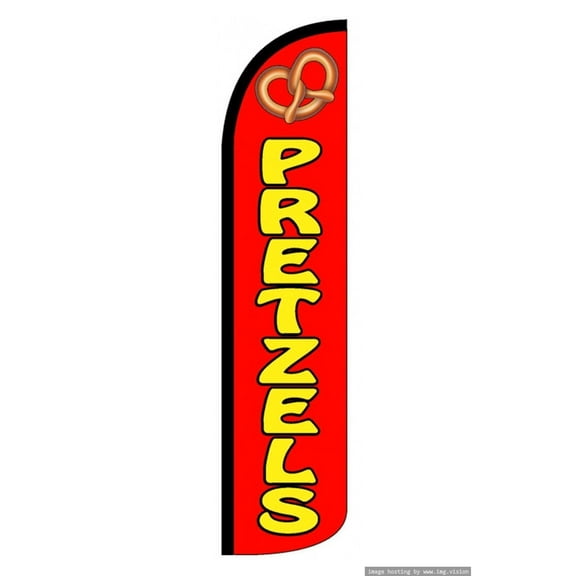 Soft Pretzels Windless flag Without Pole Advertisement /Business Flags | Feather Flag |