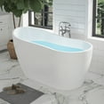 thumbnail image 3 of Vanity Art 54" Acrylic Freestanding Soaking Bathtub, 3 of 10