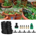 thumbnail image 1 of Kit de manguera de riego de 15 m, 20 boquillas de cobre, sistema de riego de manguera, Kit de gotero de autorriego para plantas(EU), 1 of 5