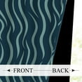 thumbnail image 4 of MIZHONA Navy Blue Blackout Curtains for Living Room Wave Stripes Window Curtain Set of 2,42"x63", 4 of 5