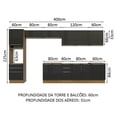 thumbnail image 3 of Cocina Integral Completa Modular Madesa Lux 440cm MN, 3 of 5