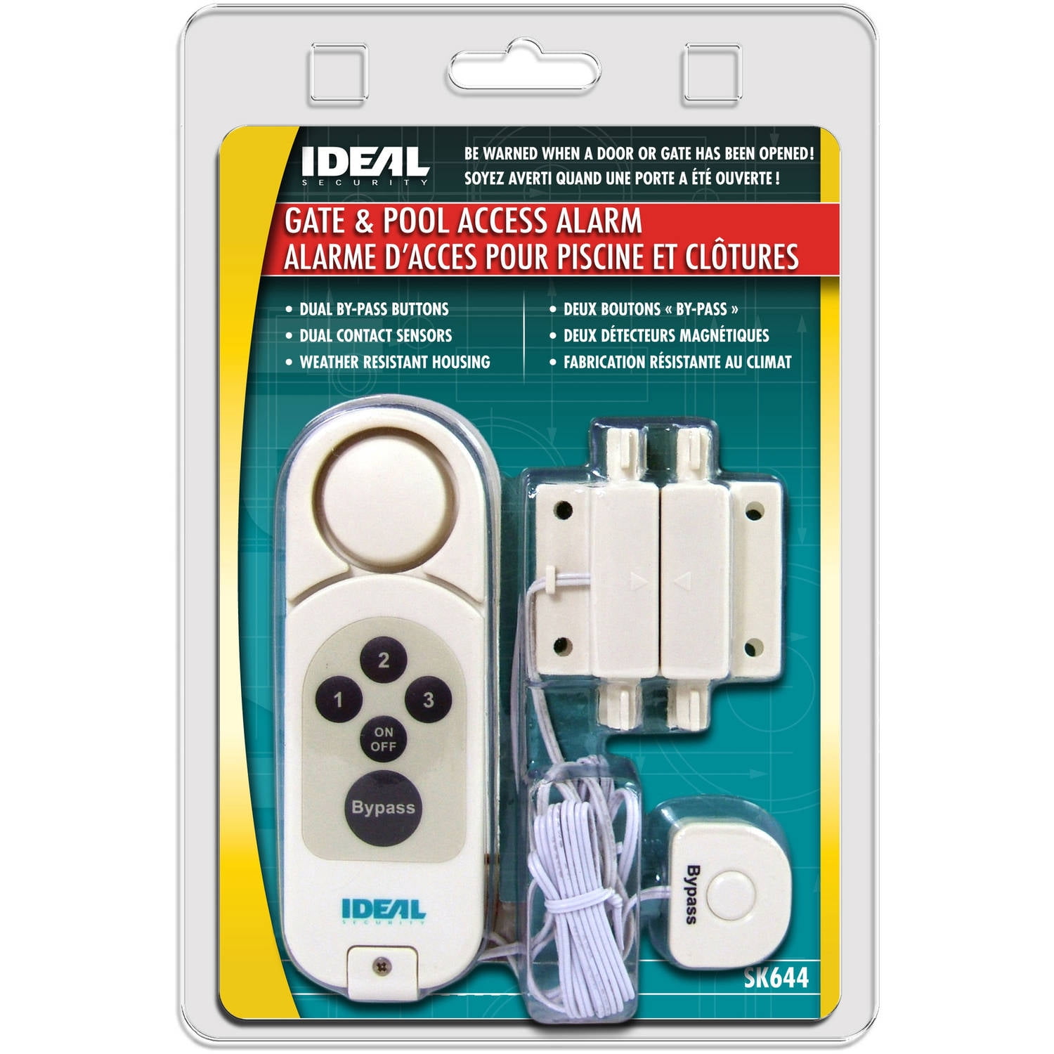 Code Access Gate Pool Alarm With Dual Bypass Dual Contact