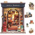 thumbnail image 1 of Kit de biblioteca para casa de muñecas en miniatura, lindo y divertido, Nook Jack's, 1 of 7