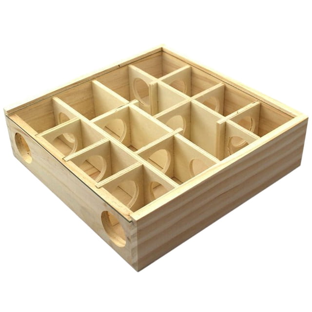 Multi-grid Hamster Maze Interesting Mouse Maze Wooden Maze Toy Hamster Supply