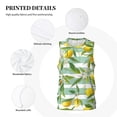 thumbnail image 6 of Easygdp Lemon Men's Mesh Basketball Jersey Quick Drying Sleeveless Shirts Fitted Muscle Tank Tops Sport Round Neck T-Shirt - XX-Large, 6 of 9