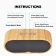thumbnail image 4 of Altavoz Bluetooth, altavoces Bluetooth de audio, caja de sonido portátil estéreo inalámbrico para fiestas, sonido de 10 W, altavoz Bluetooth portátil de madera., 4 of 8