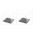 thumbnail image 4 of Ounissouiy Vitrina de encimera a prueba de polvo, soporte organizador de cubo de protección, autoensamblaje Simple para juguetes coleccionables, 7*7*7 2Conjunto, 4 of 6