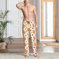 thumbnail image 5 of Uemuo Cartoon Squirrel Pattern Men's Wide Leg Palazzo Lounge Pants with Pockets Light Weight Loose Comfy Casual Pajama Pants-Large, 5 of 9