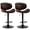 Brown, variant on CONCETTA Swivel Bar Stool Set of 2 Pack, Adjustable Height, PU Leather Seat with Anti-slip Rubber Base, Brown