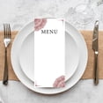 thumbnail image 3 of Koyal Wholesale Burgundy Elegant Ornate Printable Wedding Paper Menu Cards for DIY Printer, Pack of 52, 3 of 5