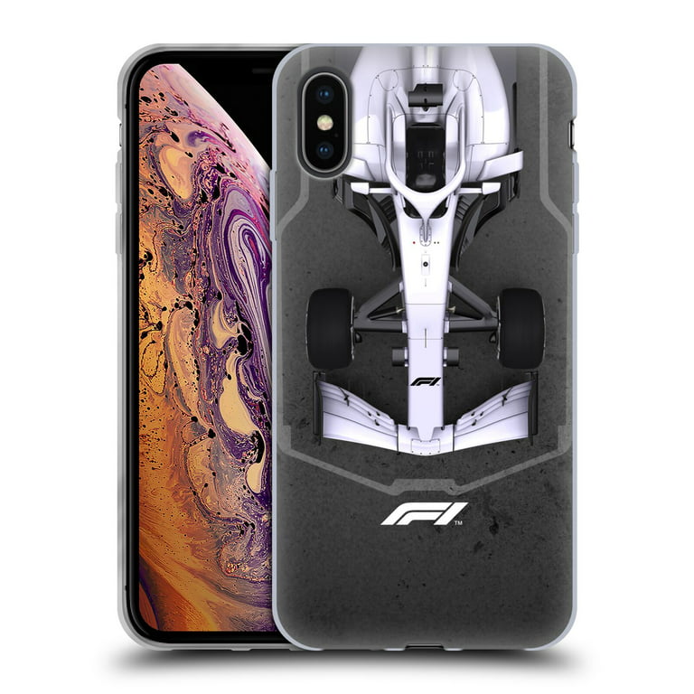 Head Case Designs Officially Licensed Formula 1 F1 Cars Top White Soft Gel  Case Compatible with Apple iPhone XS Max 