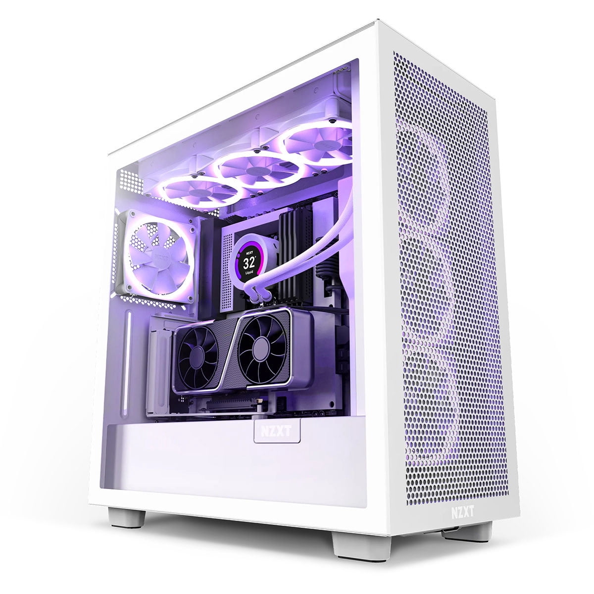 NZXT Vertical GPU Mounting Bracket with Riser Cable, White