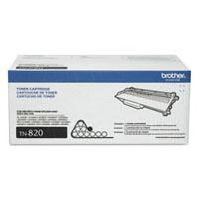 Brother TN820 Monochrome Printer Cartridge with Printing Consumables, Black, 1 Pack