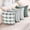Grey Green, variant on Farmhouse Brown Gingham Checkered Plaid Throw Pillow Covers 20x20 Set of 2