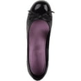 thumbnail image 6 of Womens Slip On Faux Leather Quilted Diamond Patterned School Work Dolly Shoes - Black - US 5, 6 of 7