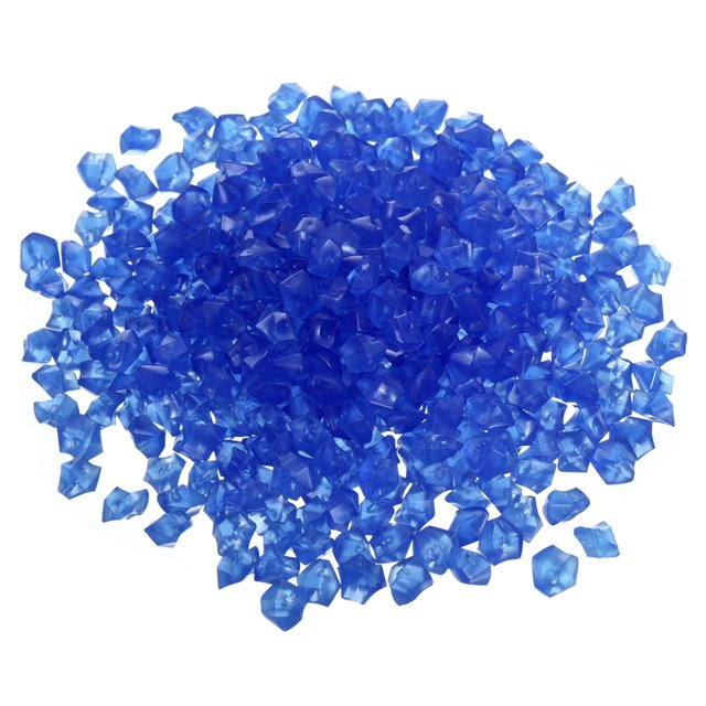 Unique Bargains 1500Pack Glow Rocks 8-10mm Decoration Pebbles Luminous Stones Decor Dark Blue
