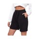 thumbnail image 1 of Txlixc Pantalones cortos casuales de verano para mujer, pantalones cortos de cintura alta con cordón de color sólido con bolsillos para niñas Txlixc Estilo de ocio, 1 of 5