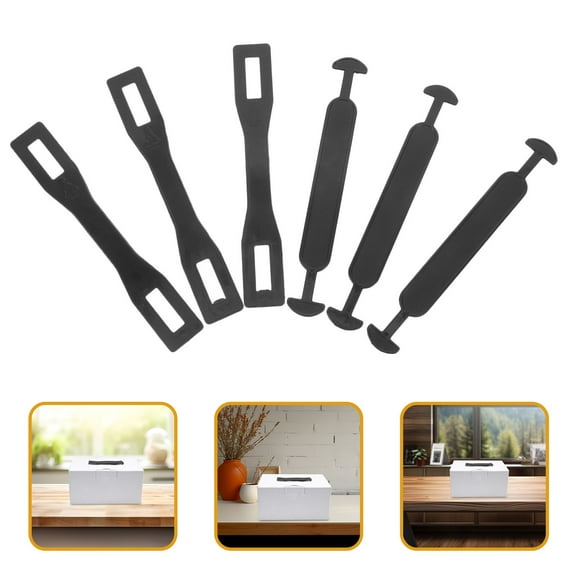 ROSENICE 100 Sets Cardboard Box Handle Plastic Grab Handle Lifting Handle Replacement Carton Handle