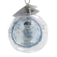 thumbnail image 2 of Golden Bell Collection Snowman In Clear Glass Ball Snowflake Ornament Bm1125, 2 of 2