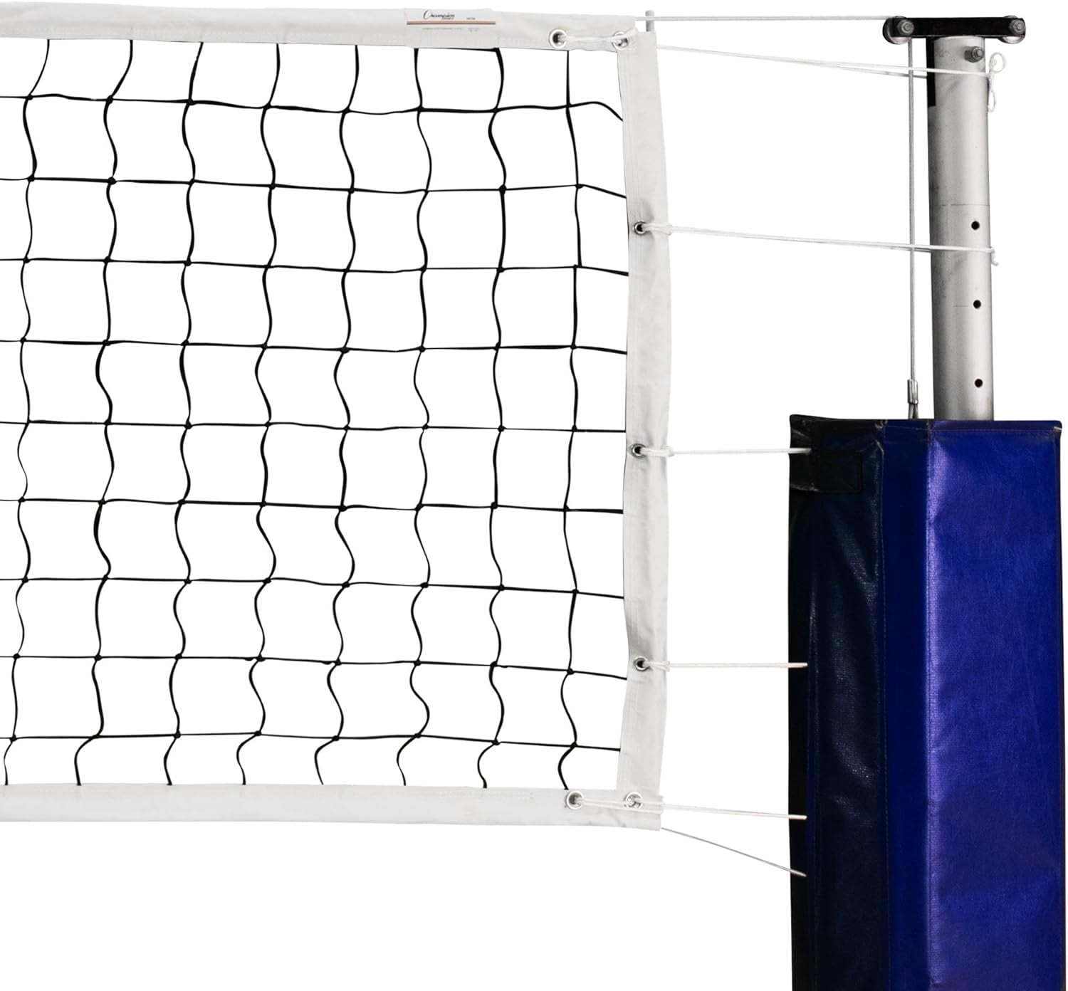 Champion Sports VN600 Official Tournament and Olympic Sized Volleyball Nets, Tournament (32' x 3'),Black/White