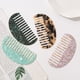 thumbnail image 3 of Jumpingount Peine de pelo semicircular con aspecto elegante y minimalista, peine de tablero de acetato, peine de estilo Retro Cuidado del cabello Leopardo, 3 of 6