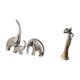 thumbnail image 5 of Estatua de elefante,Estatuas de elefantes de cerámica,figuras de elefantes,decoración,Figura de escritorio,Artesanía de escritorio con figuras africanas coleccionables,Estatua de dama, 5 of 8