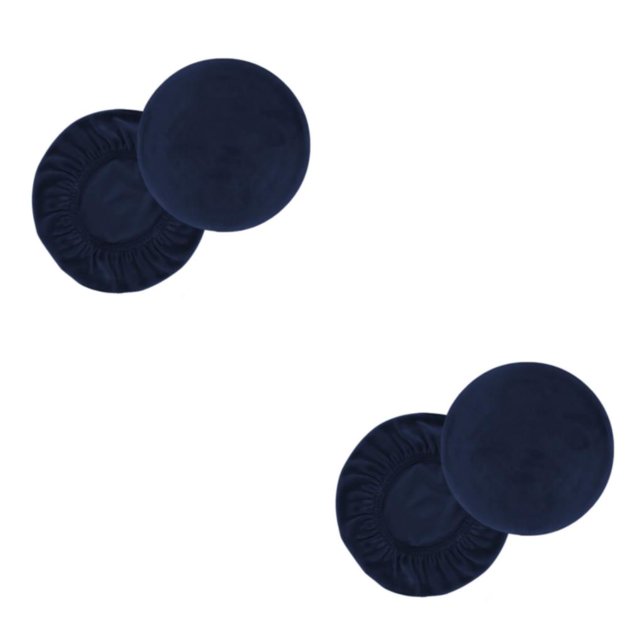 QualitChoice 2X Stool Cover Bar Supplies Dustproof Chair Covers Handily Install Party Accessories Multicolored Extendable Gear Navy-blue L 2PCS
